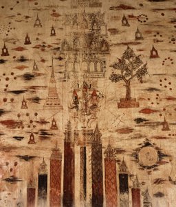 Mural depicting Mount Meru, 1734