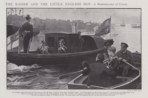 The Kaiser and the Little English Boy - A Reminiscence of Cowes by Sidney Paget