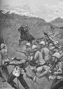 The Men Struggled On Through The Hail of Fire, 1902