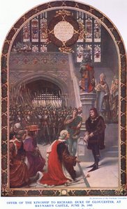 Offer of the kingship to Richard Duke of Gloucester at Baynards Castle, June 26 1483