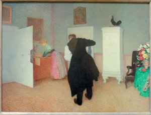 Room with an Old Man Dressing by Sigmund Walter Hampel
