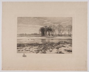 Winter Landscape by Sigvard Hansen