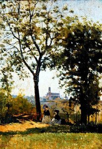 Mount of the Crosses by Silvestro Lega