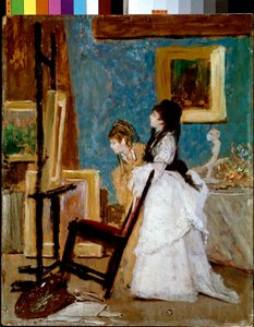 The visit to the studio by Silvestro Lega