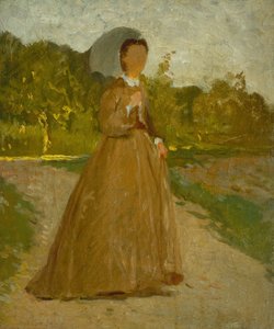 Woman in the garden, c.1864