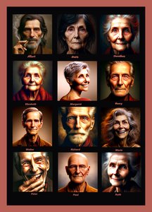 AI-shaped Years: Portraits of Timelessness by Silvia Martini