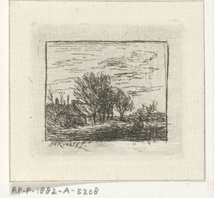 Landscape with Houses and Trees by Simon Andreas Krausz