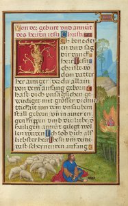 Border with Moses and the Burning Bush by Simon Bening