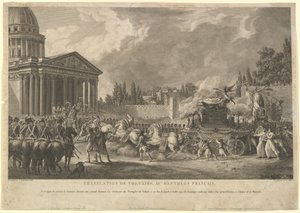 Translation of Voltaire to the French Pantheon by Simon Charles Miger