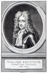 William Bentinck, 1st Earl of Portland, engraved by Jacobus Houbraken after an original by Robert Williams