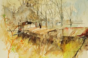 Canal du Midi, 2000 by Simon Fletcher