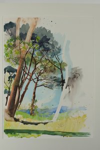 Pines at St. Blaise, 2004 by Simon Fletcher