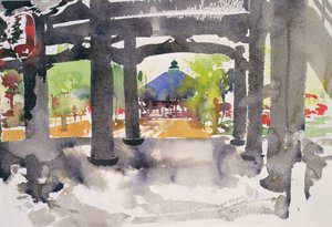 Temple Entrance, Amanohashidate by Simon Fletcher