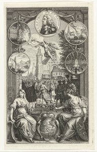 Allegory of the Elevation of William IV to Stadtholder, 1747 by Simon Fokke