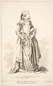 Ancienne Mode Françoise, from Recueil de diverses figures étrangères by Simon Francois Ravenet