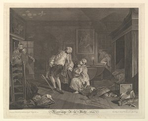 Marriage A-la-Mode, Plate V by Simon Francois Ravenet