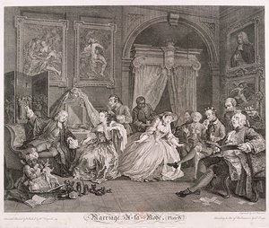 Marriage a la Mode, Plate IV by Simon Francois Ravenet