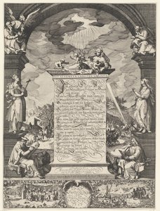 Allegory of the Creed with the Four Evangelists by Simon Frisius