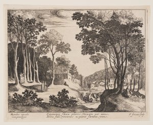 Christ Healing the Bleeding Woman, from Landscapes with Scenes from the Life of Christ