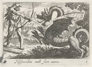 Hercules Kills the Dragon Ladon by Simon Frisius