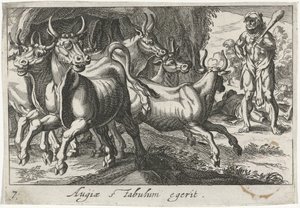 Hercules Herding the Flock of Geryon by Simon Frisius