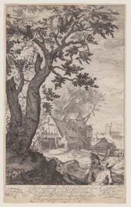Landscape with a Farmhouse by Simon Frisius