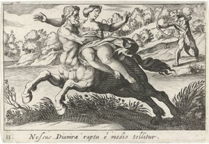 Nessus Attempts to Abduct Deianira by Simon Frisius