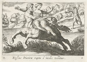 Nessus Attempts to Abduct Deianira by Simon Frisius