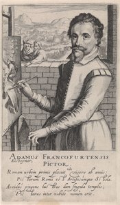 Portrait of Adam Elsheimer by Simon Frisius