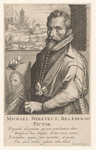 Portrait of Michiel Mierevelt by Simon Frisius