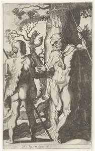 Two Germanic Men by Simon Frisius