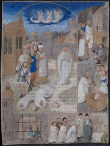 Leaf Excised from a Breviary of Charles the Bold and Margaret of York: The Martyrdom of Saint Denis