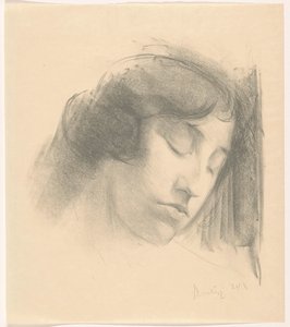 Head of a Woman with Closed Eyes