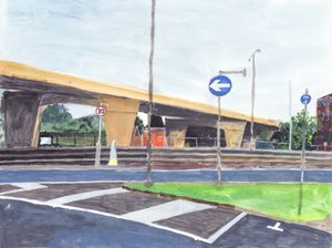 Concrete overpass, 2019