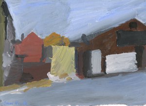 Electricity substation and old buildings no 2 by Simon Neville
