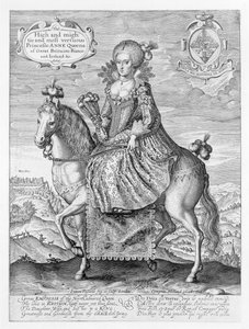 Equestrian Portrait of Anne of Denmark by Simon de Passe