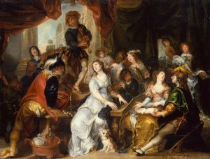 An Allegory of the Five Senses: A Merry Company in a Palatial Interior