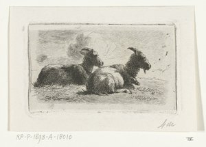 Two Lying Goats