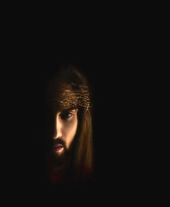 Jesus Portrait with Crown of Thorns