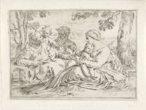Holy Family with Elizabeth and the Young John the Baptist