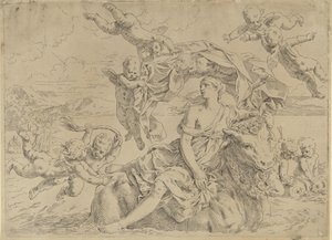 The Rape of Europa by Simone Cantarini
