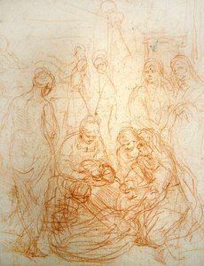 The Birth of the Virgin by Simone Cantarini