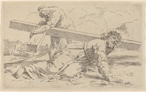 The Carrying of the Cross by Simone Cantarini