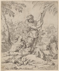 The Rest on the Flight into Egypt by Simone Cantarini