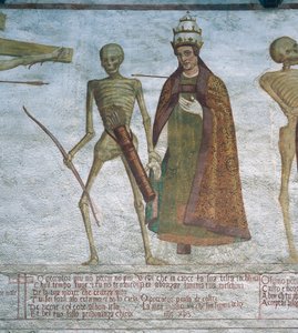 Death asking the Pope to dance (detail)
