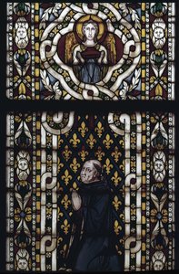 Cardinal Gentile of Montefiore Kneels