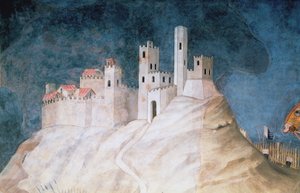 Commemoration of Guidoriccio da Fogliano at the Siege of Montemassi (detail) by Simone Martini