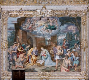 Adoration of the Shepherds by Simone Veneziano Peterzano