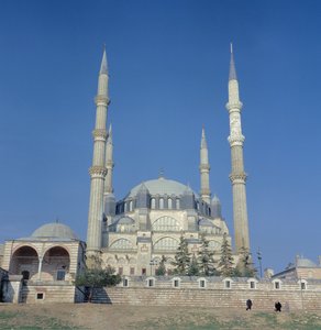 View of the Mosque, Ottoman, Built c.1569-75 by Sinan