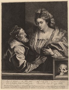 Titian and His Mistress by Sir Anthony van Dyck and Lucas Emil Vorsterman after Titian